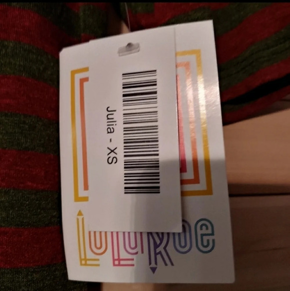 *NWT* LulaRoe Striped Julia Dress - Picture 6 of 7